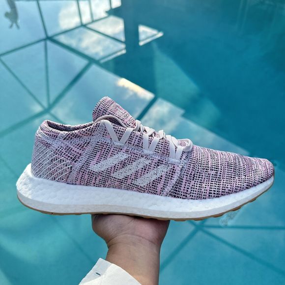 WOMEN'S adidas PureBoost Go Running Shoes Orchid Tint B75824 Size 11 - Picture 3 of 10